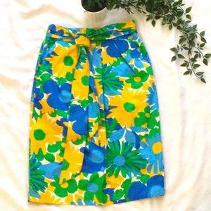 J. Crew Cotton Colorful Spring Skirt